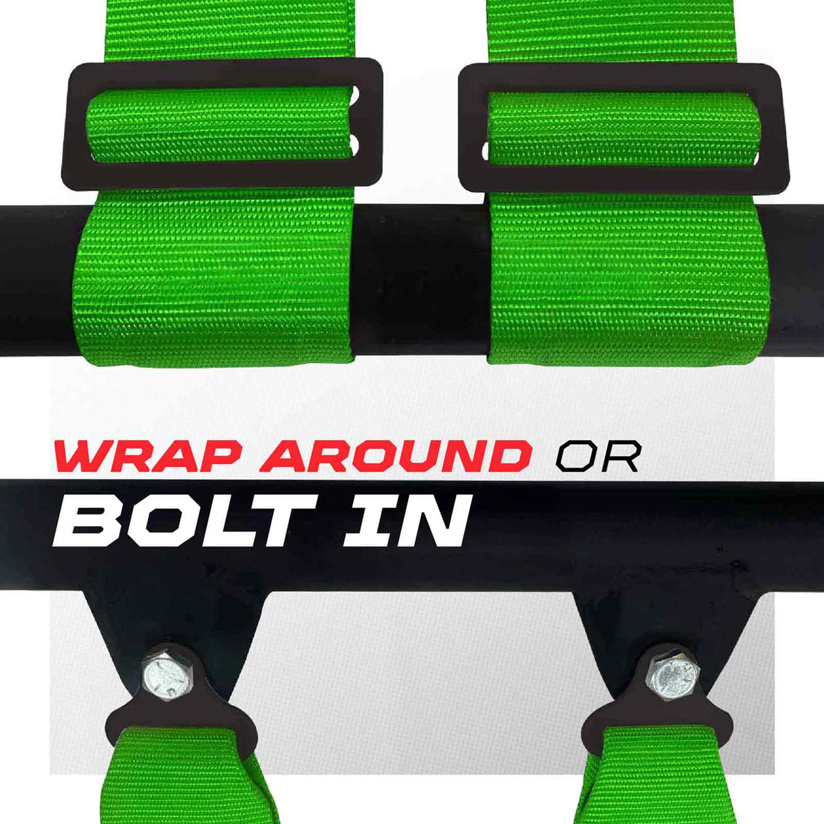 50 Cal Pro Series 4 point Harness with push button release 2" & 3" available