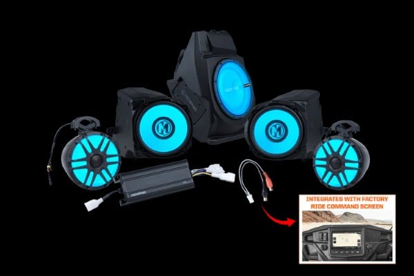Memphis Audio Polaris RZR Ride Command PRO 4 PLUS Audio Kit (PRO XP - PRO R - TURBO R)