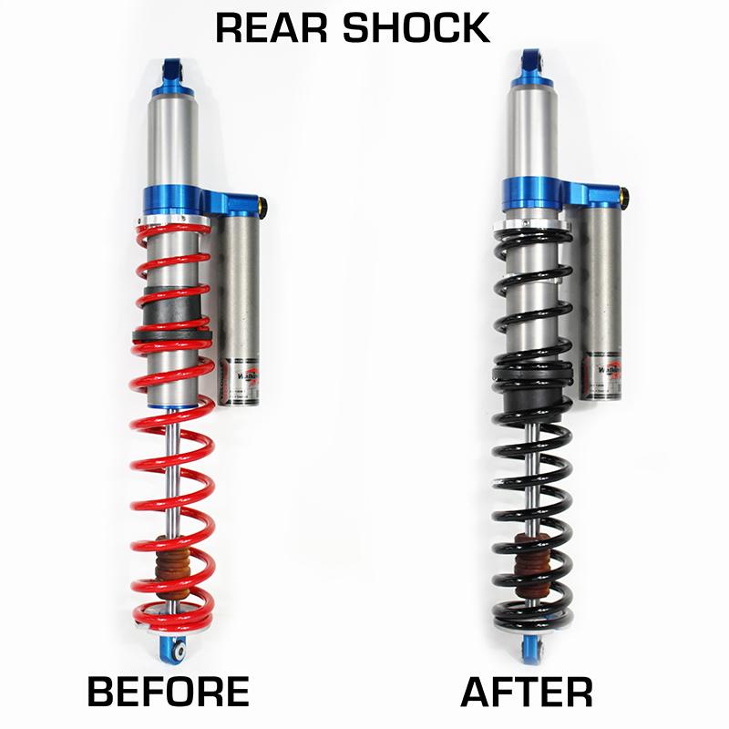 Zbroz Polaris RZR Turbo S4 Stage 1 Dual Rate Spring Kit for Walker Evans Velocity Shocks (2019-2021)