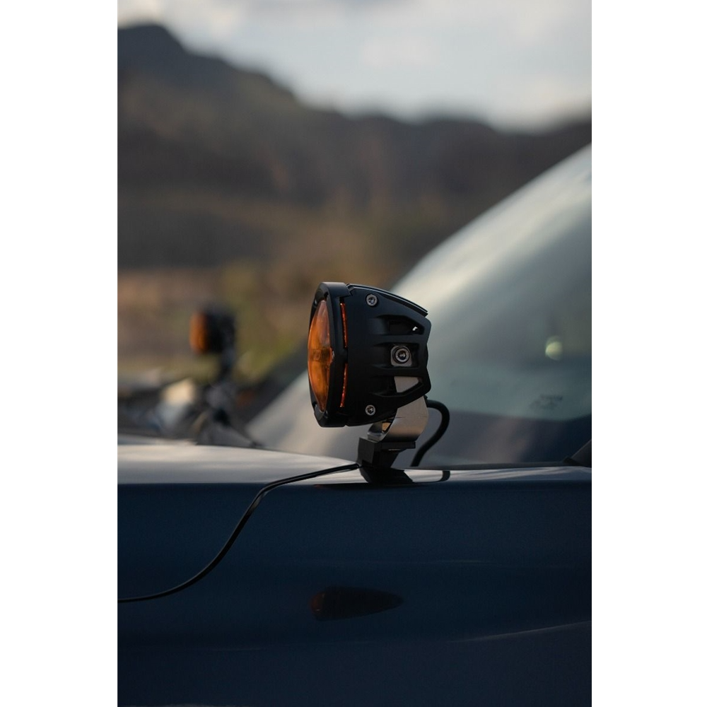 Rigid 360-Series 4 Inch Spot with Amber PRO Lens - Pair