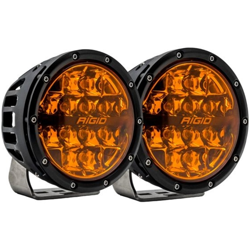 Rigid 360-Series 6 Inch Spot with Amber PRO Lens - Pair