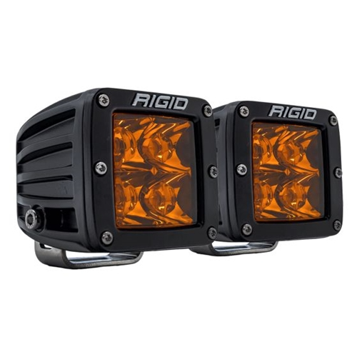 Rigid D-Series Spot with Amber PRO Lens - Pair