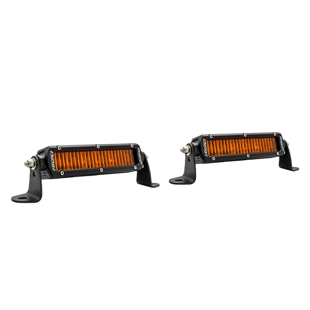 Rigid SR-Series SAE 6 Inch with Amber PRO Lens - Pair