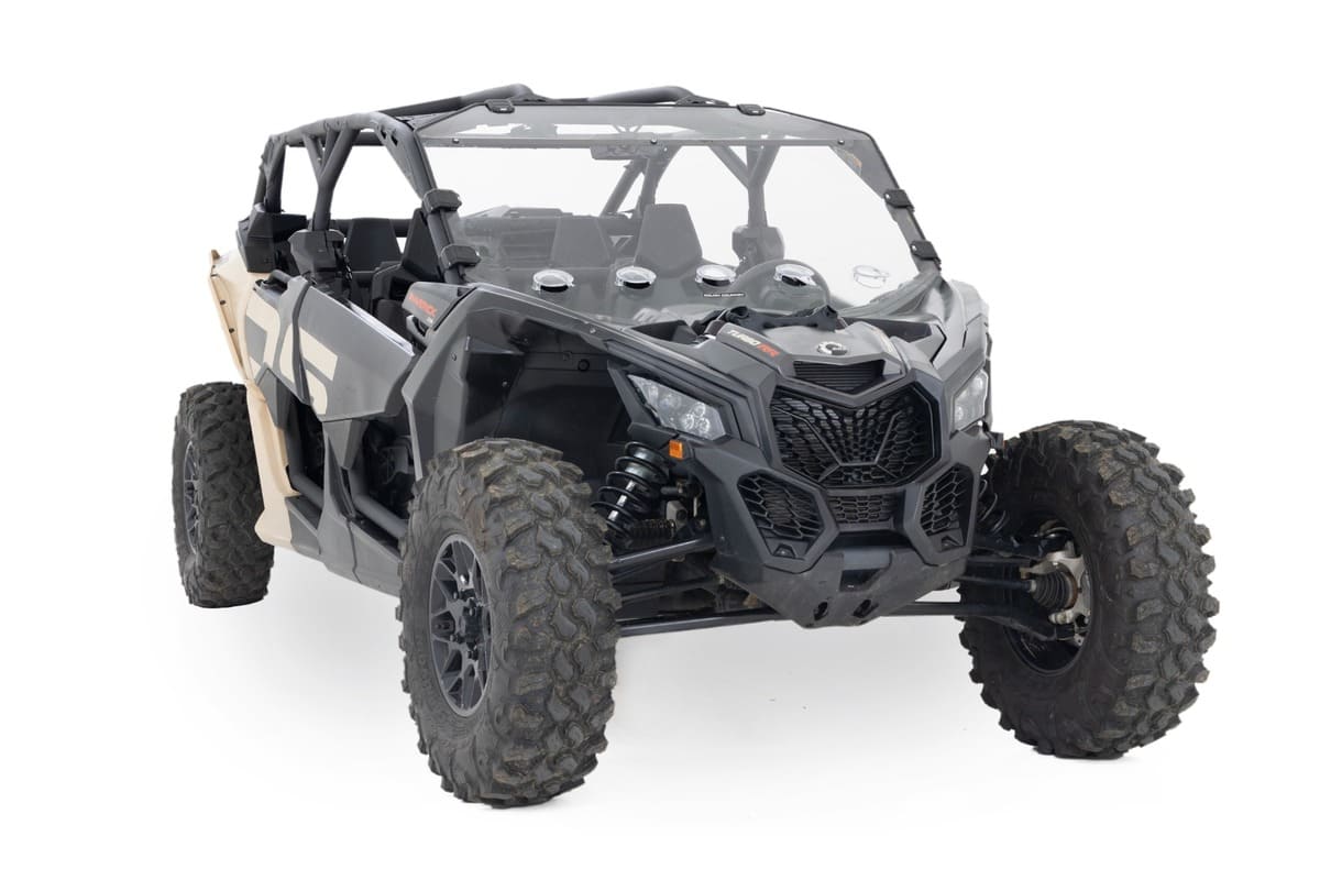 Rough Country Can-Am Maverick X3 Scratch Resistant Vented Full Windshield
