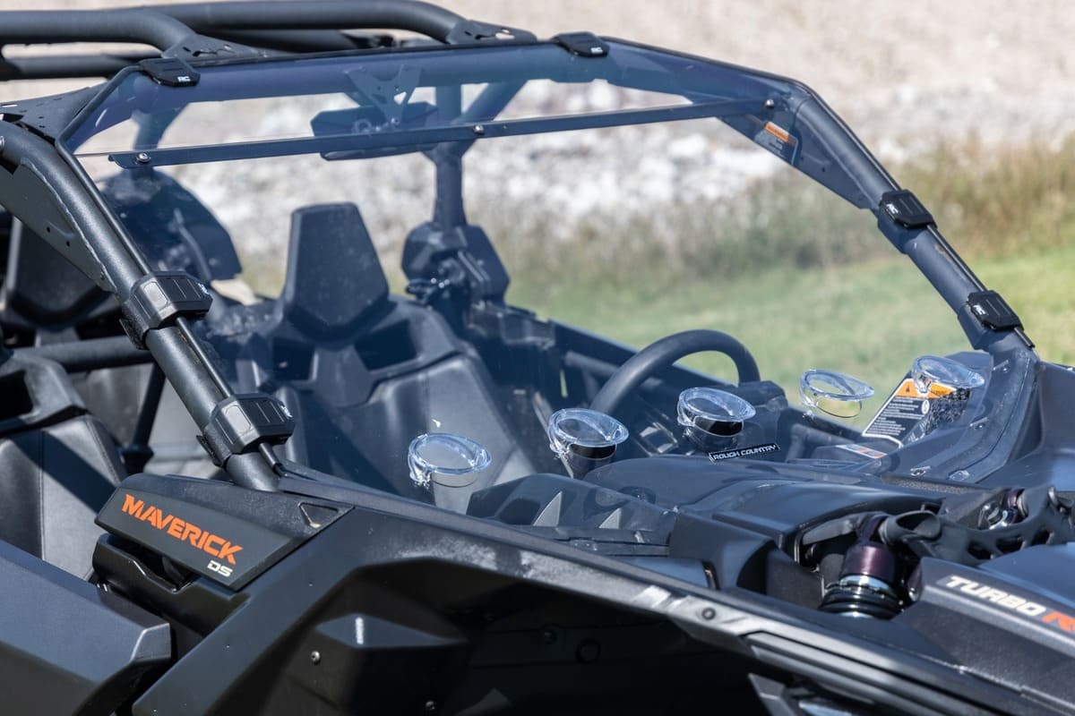 Rough Country Can-Am Maverick X3 Scratch Resistant Vented Full Windshield