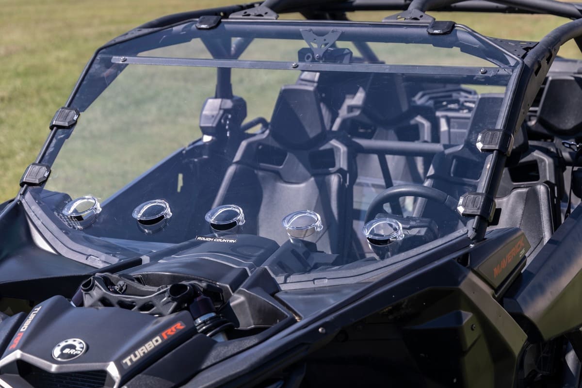 Rough Country Can-Am Maverick X3 Scratch Resistant Vented Full Windshield