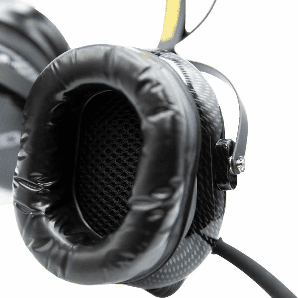 Rugged Radios STX H22 Over The Head (OTH) Headset For Stereo Intercoms - Carbon Fiber