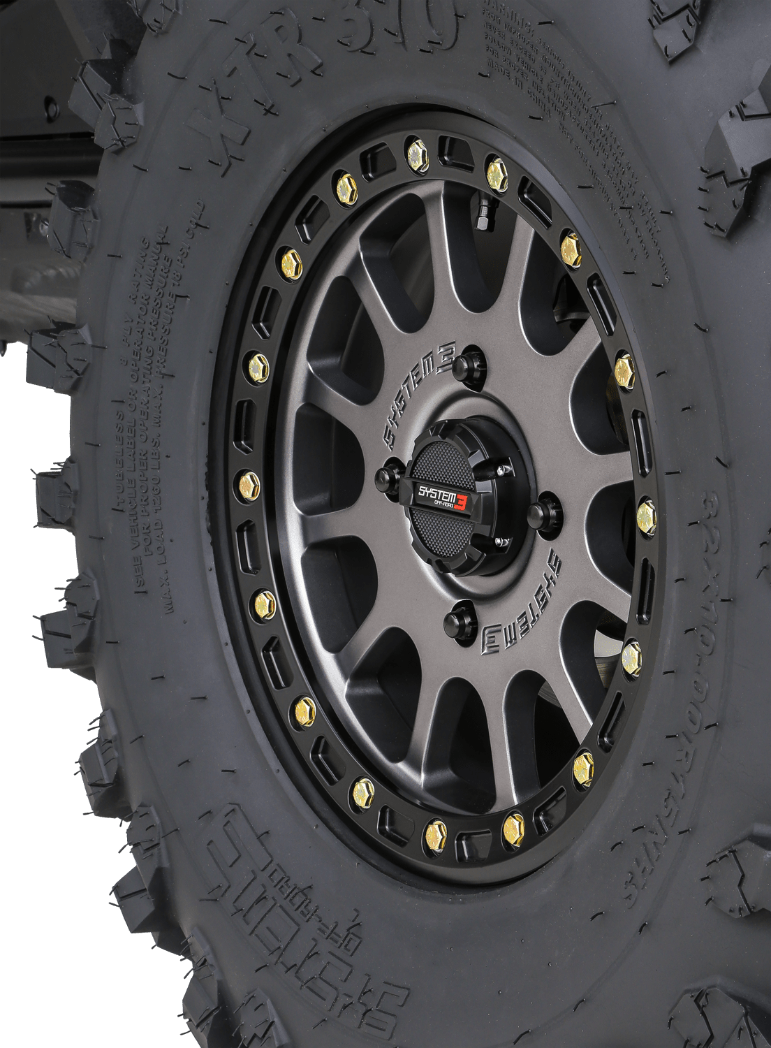 System 3 SB-5 Beadlock Wheel Matte Gunmetal