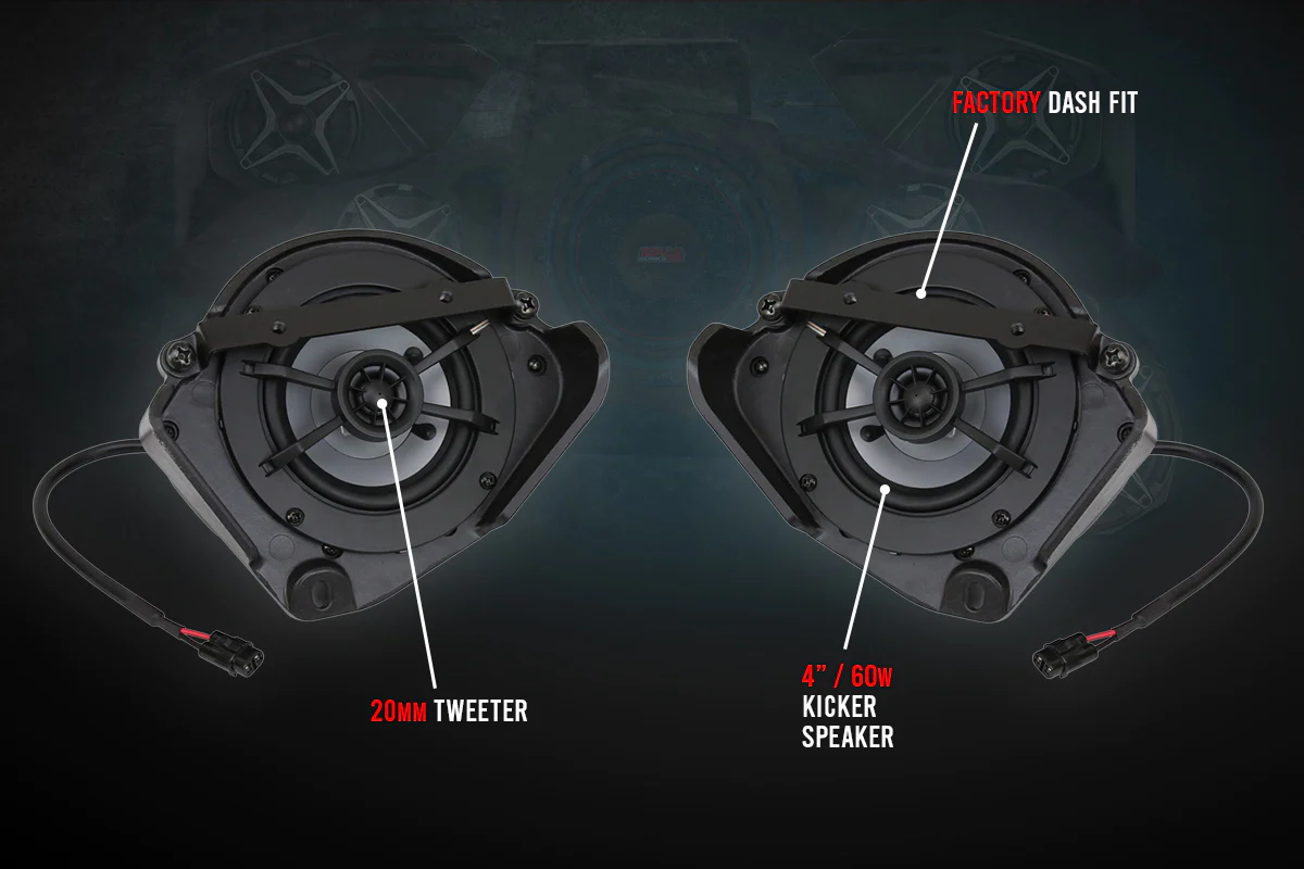 SSV Works Phase X Kicker 8-Speaker Plug-and-Play System - 2017-2023 Can-Am X3