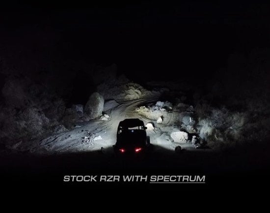 Sector Seven Spectrum Lighted Mirrors with Universal Clamp