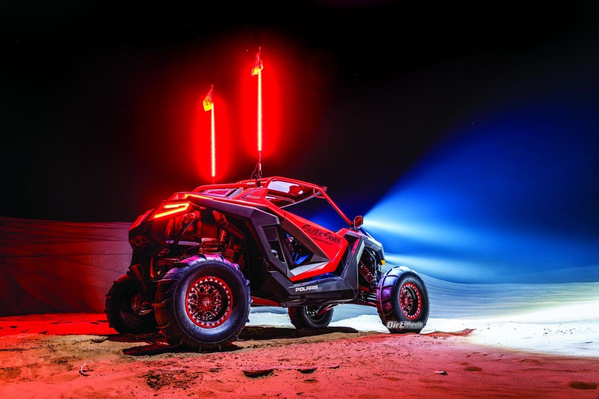 Sector Seven Spectrum Lighted Mirrors with Universal Clamp