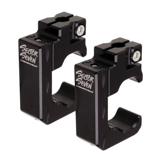 Sector Seven Spectrum Lighted Mirrors with Universal Clamp