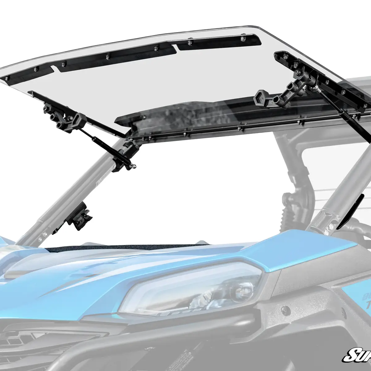 SuperATV CFMoto ZForce 950 Sport Scratch-Resistant Flip Windshield