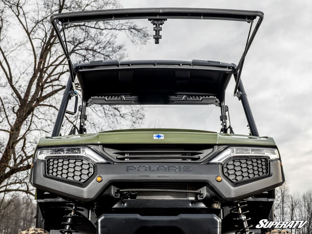 SuperATV '26+ Polaris Ranger 500 Scratch-Resistant Flip Windshield
