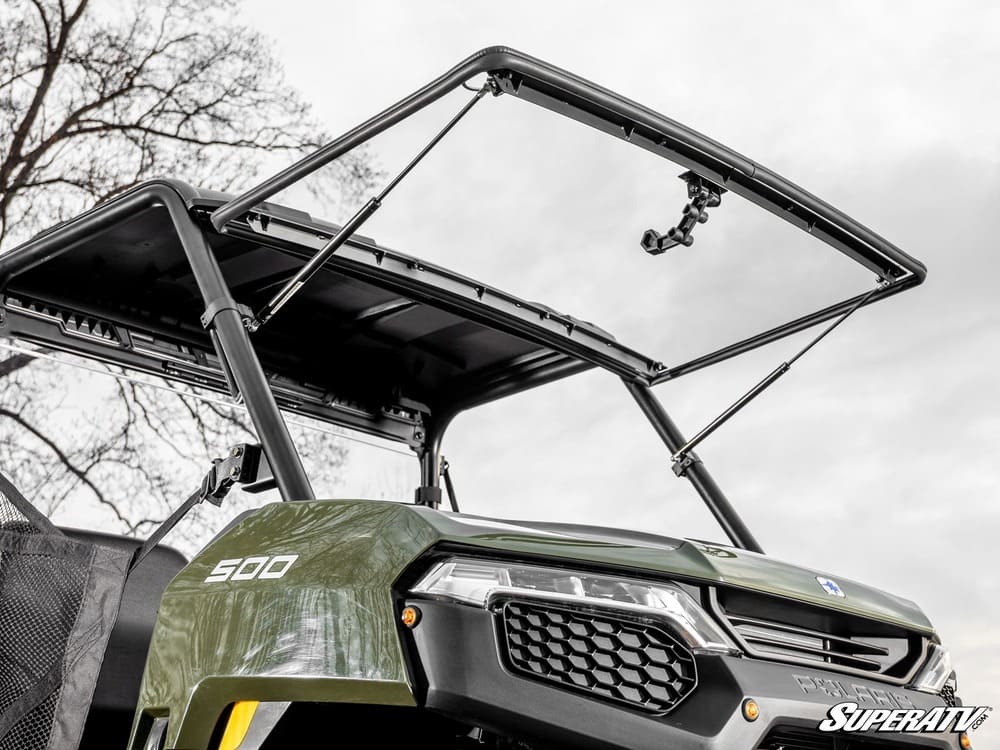 SuperATV '26+ Polaris Ranger 500 Scratch-Resistant Flip Windshield