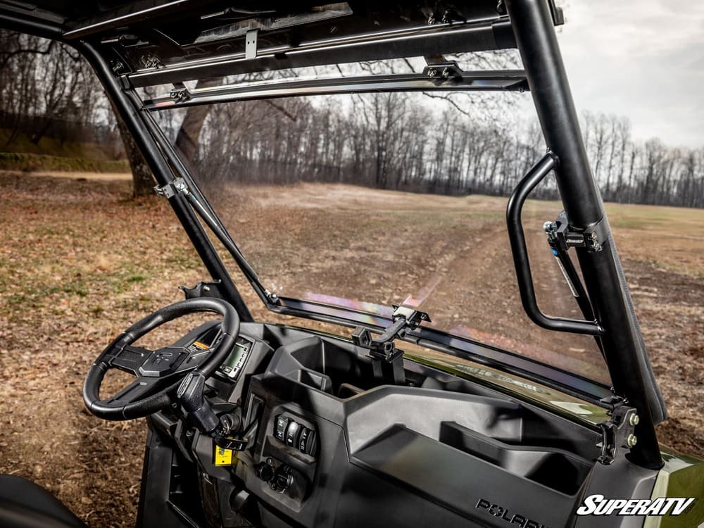 SuperATV '26+ Polaris Ranger 500 Scratch-Resistant Flip Windshield