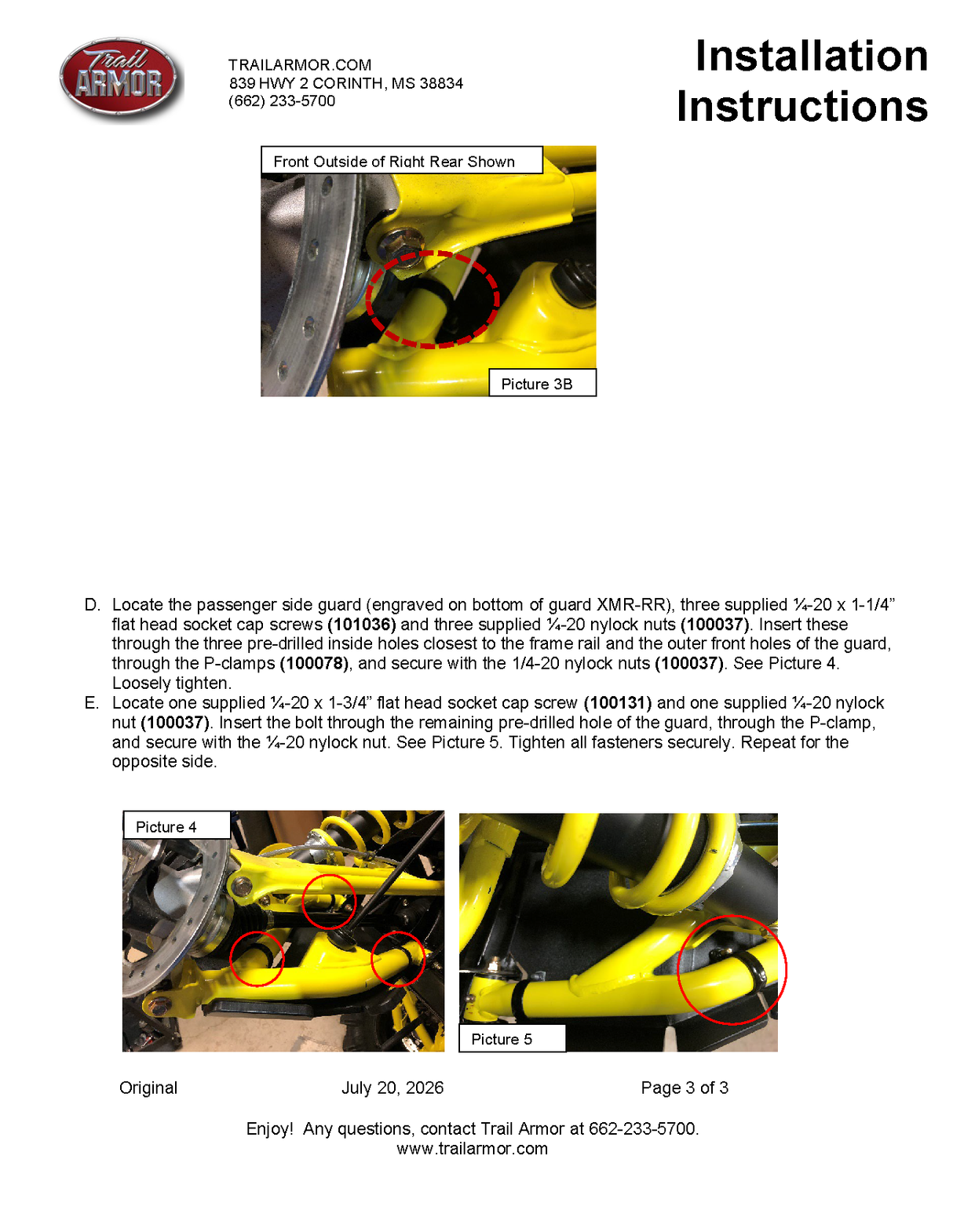 Trail Armor '18-'21 Can-Am Defender Max Factory Impact Arched A-Arm Guards