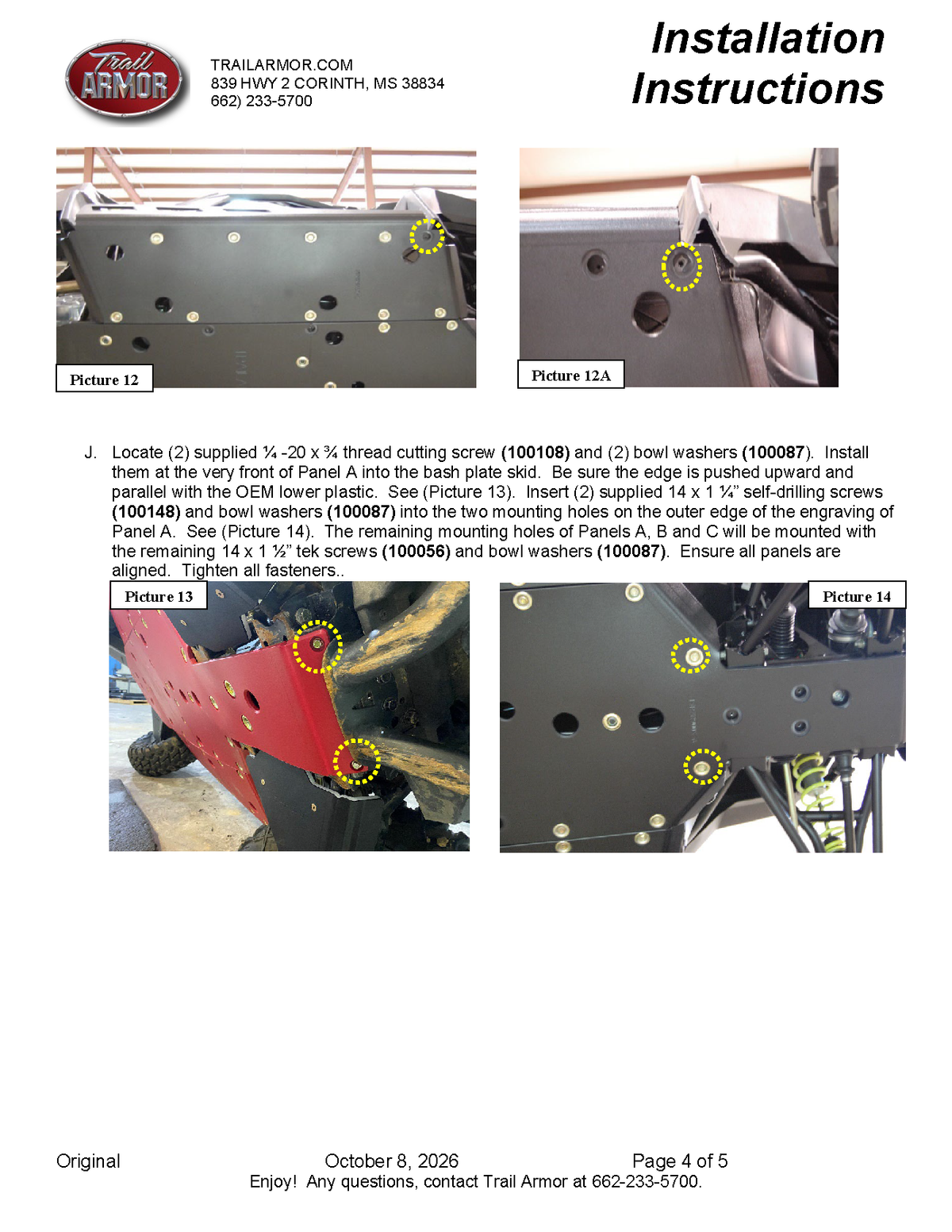 Trail Armor '21-'25 Polaris RZR Trail Full Skids w/ Slider Nerfs or Trimmed Kick Out Steel Rock Sliders