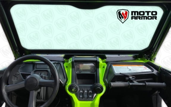 Moto Armor Vented Full Glass Windshield - Honda Talon