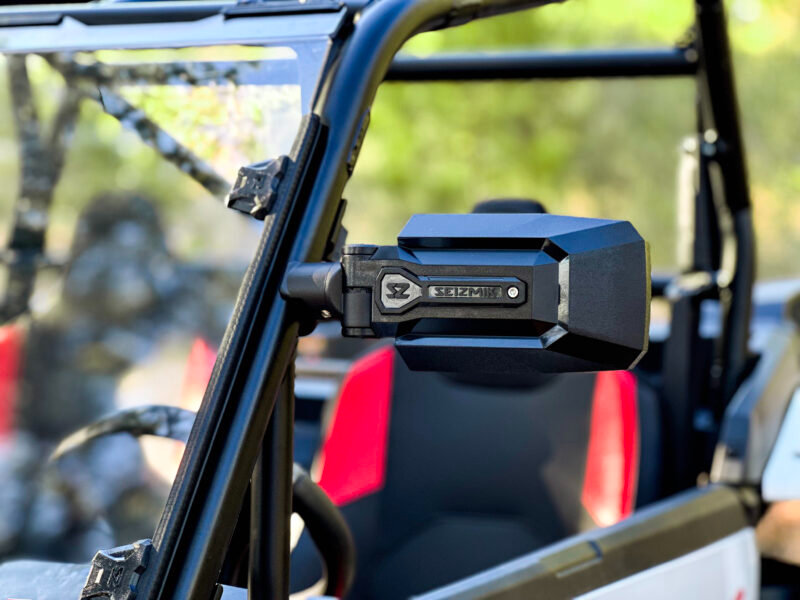 Seizmik Trail Rider Universal Side View Mirror with Adjustable Clamp - Pair