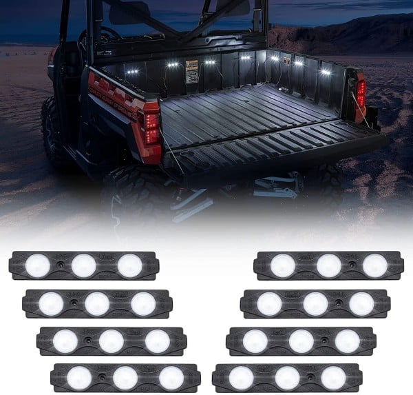 Kemimoto UTV Bed Lights / Cargo Cab Lights - 8 PCs