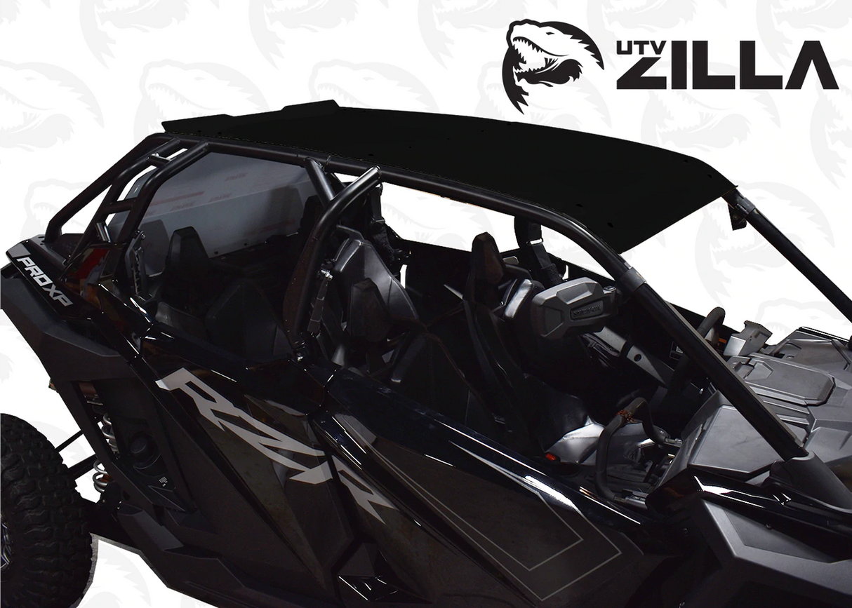 UTVZilla Black Aluminum Roof for RZR PRO XP 4