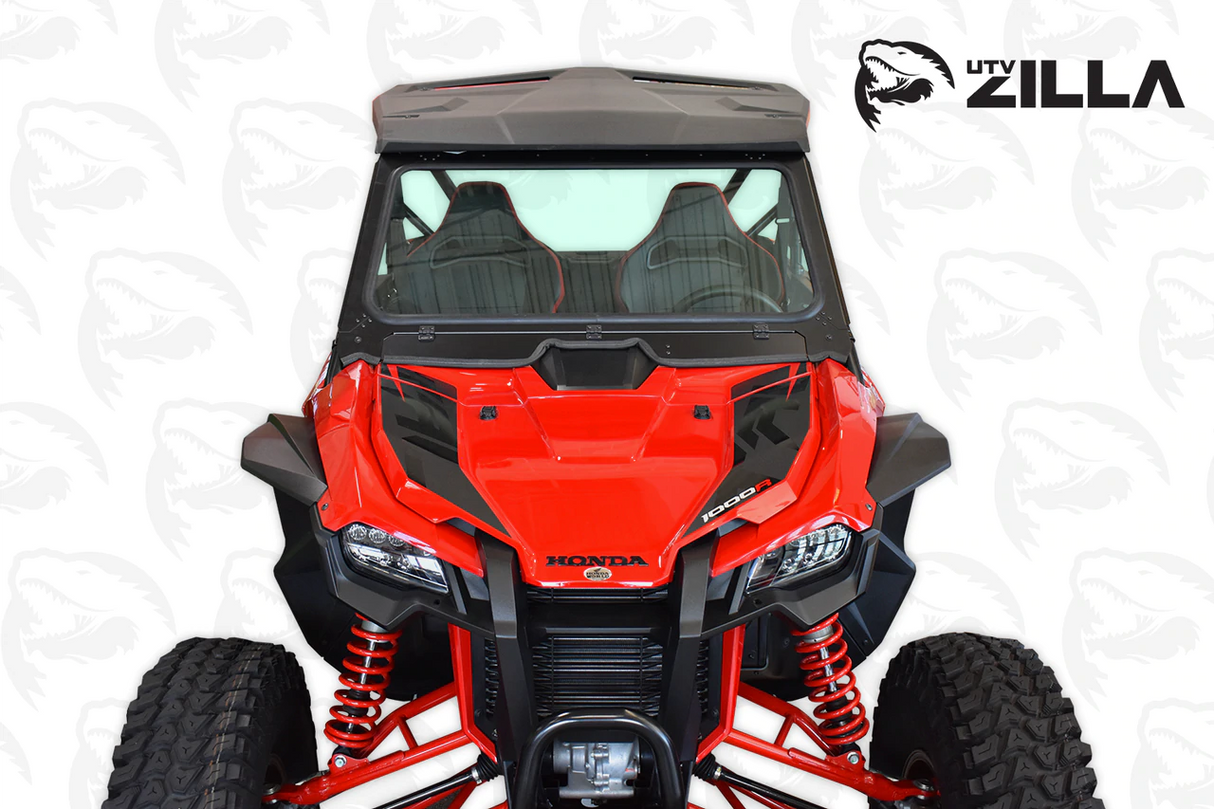 UTVZilla Honda Talon Full Glass Windshield With Wiper