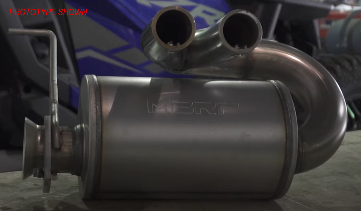 MBRP Polaris RZR PRO R Slip-On Performance Series Exhaust