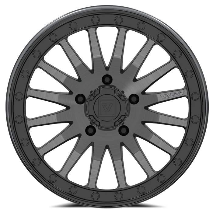 Valor Offroad V06 Beadlock 5-Lug - Brushed Gunmetal