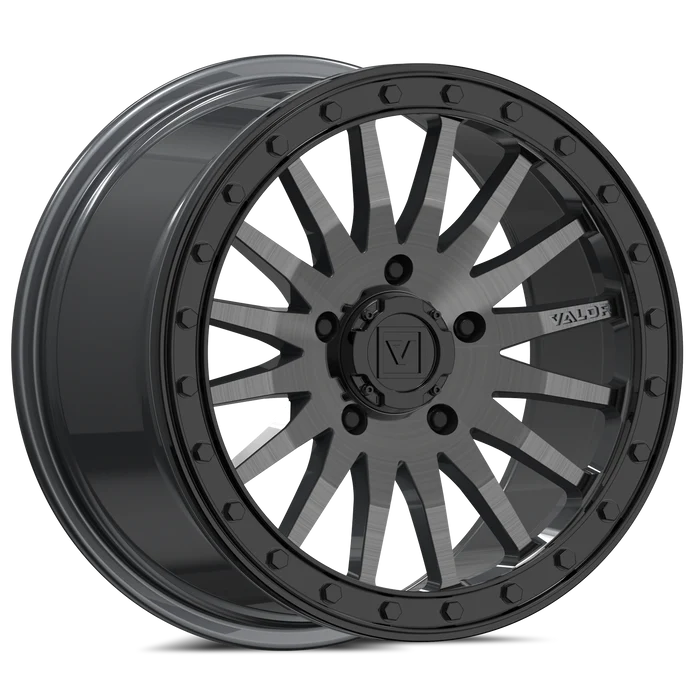 Valor Offroad V06 Beadlock 5-Lug - Brushed Gunmetal