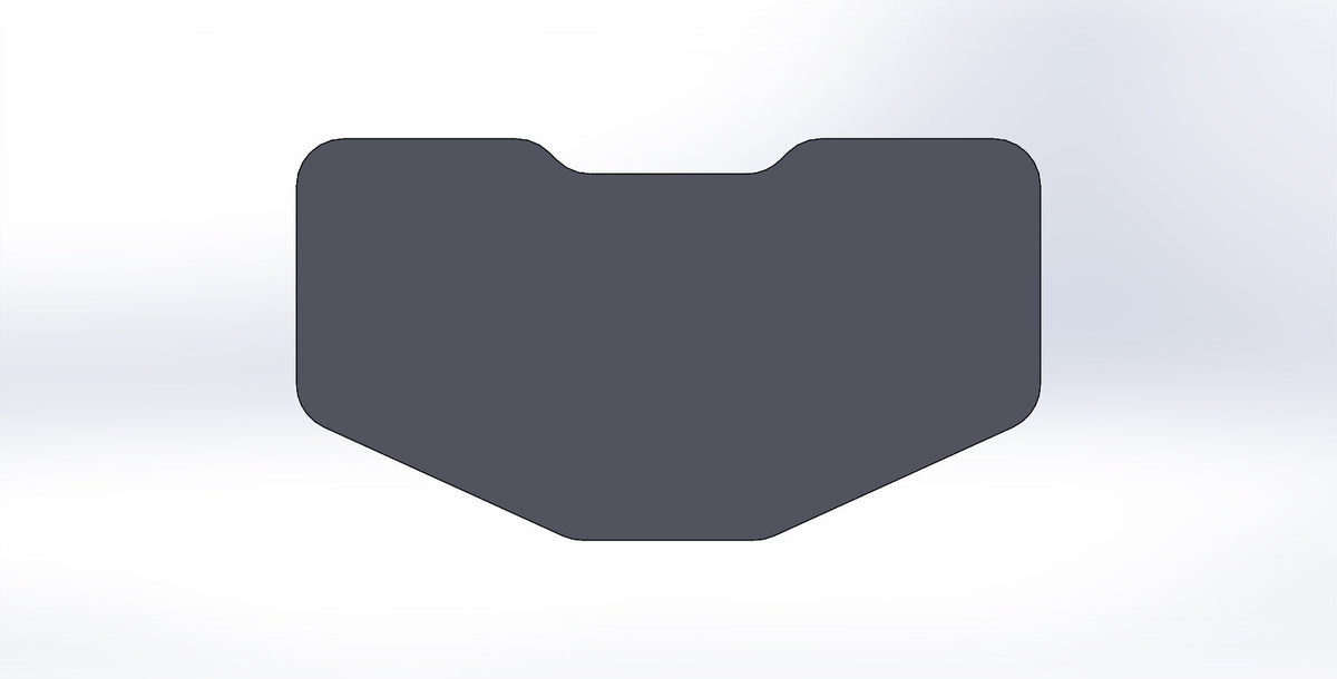 Bent Metal D.O.T Stamped Tinted Glass Replacement