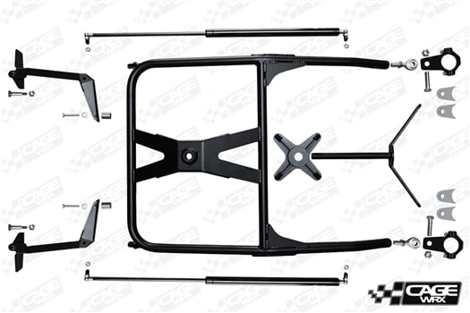 CageWRX High Spare Tire Carrier - RZR XP 1000/Turbo/Turbo S