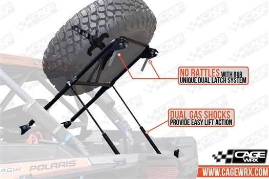 CageWRX Standard Spare Tire Carrier - RZR XP 1000/Turbo/Turbo S