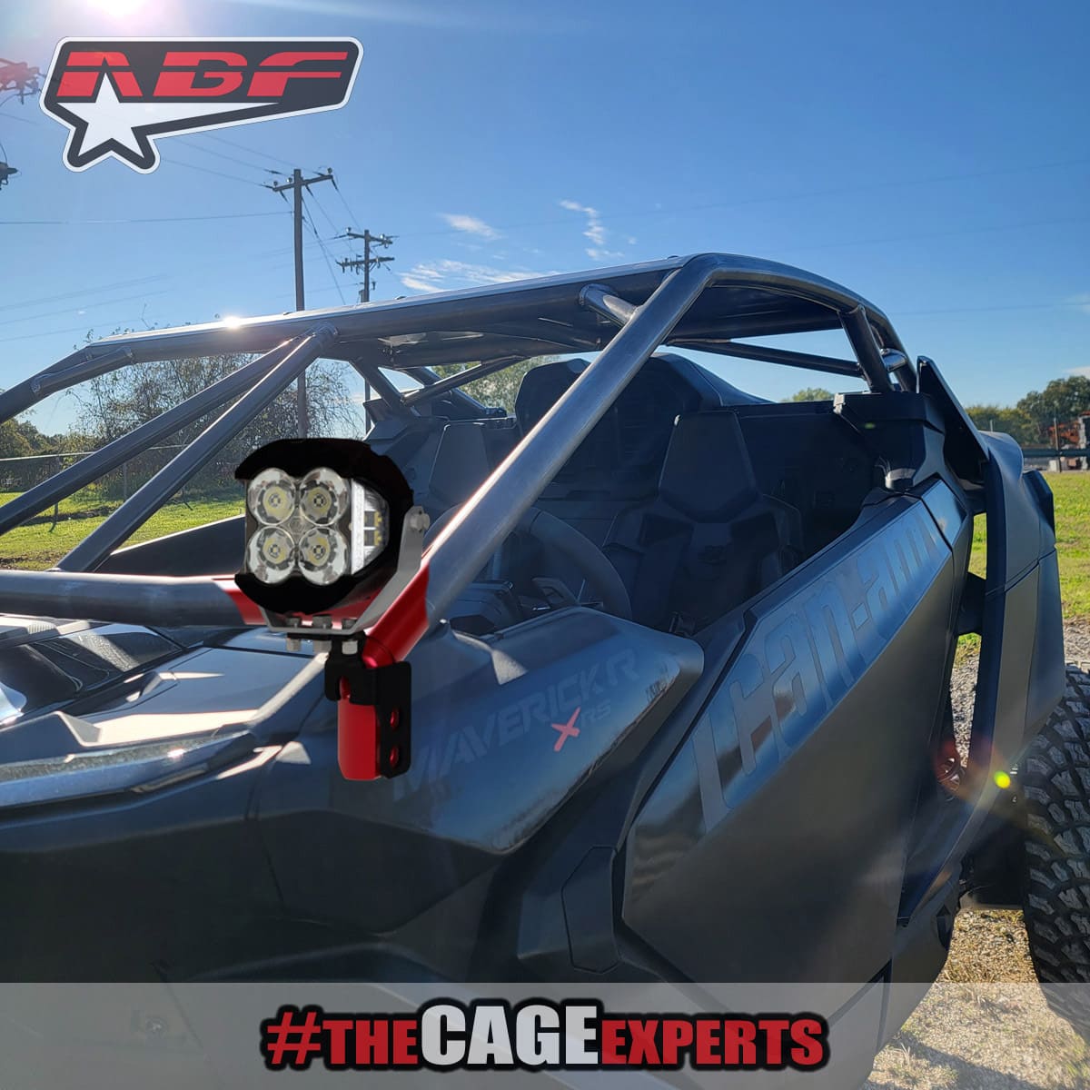 ABF Can-Am Maverick R A-Pillar Light Mounts
