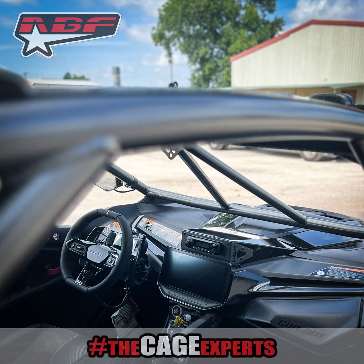 ABF Can-Am Maverick R Radio Mount for PCI and Rugged