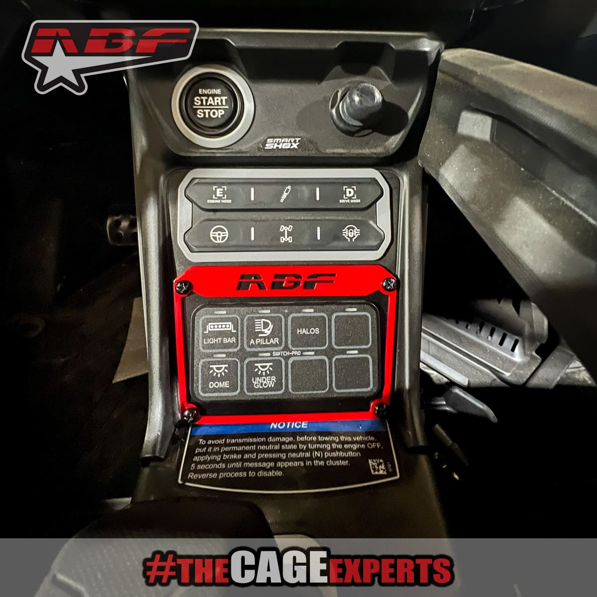 ABF Can-Am Maverick R Switch Pro Dash Mount