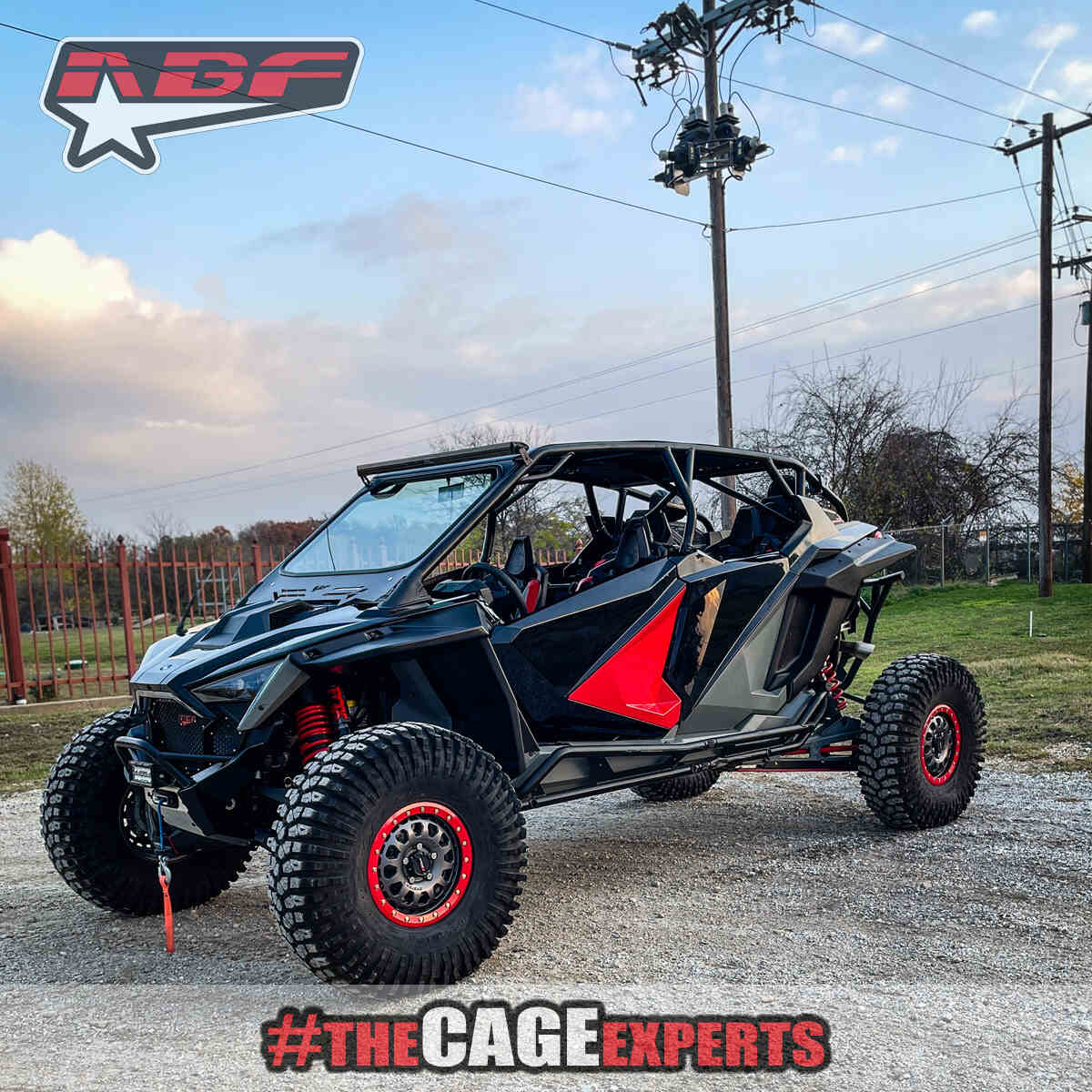 ABF Polaris RZR Turbo R 4 F16 Roll Cage