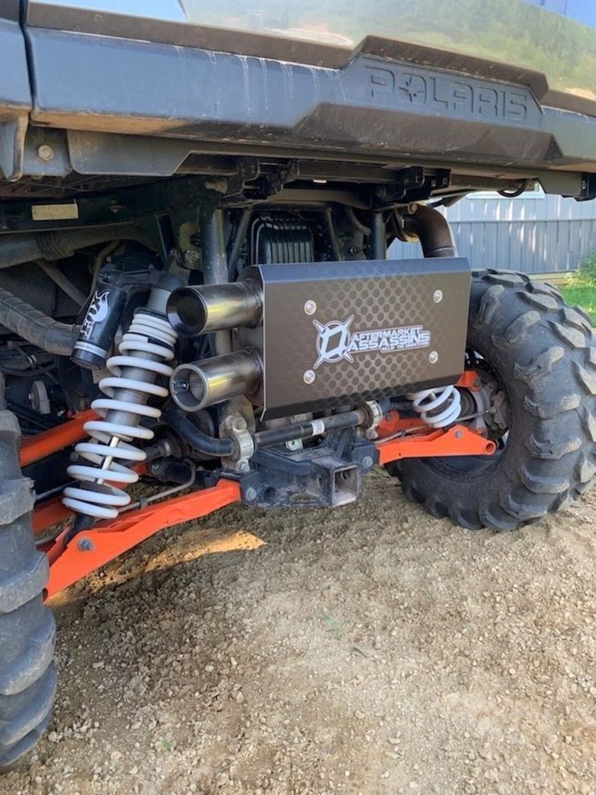 Aftermarket Assassins '16+ Polaris RZR S 1000 Stainless Slip-On Exhaust