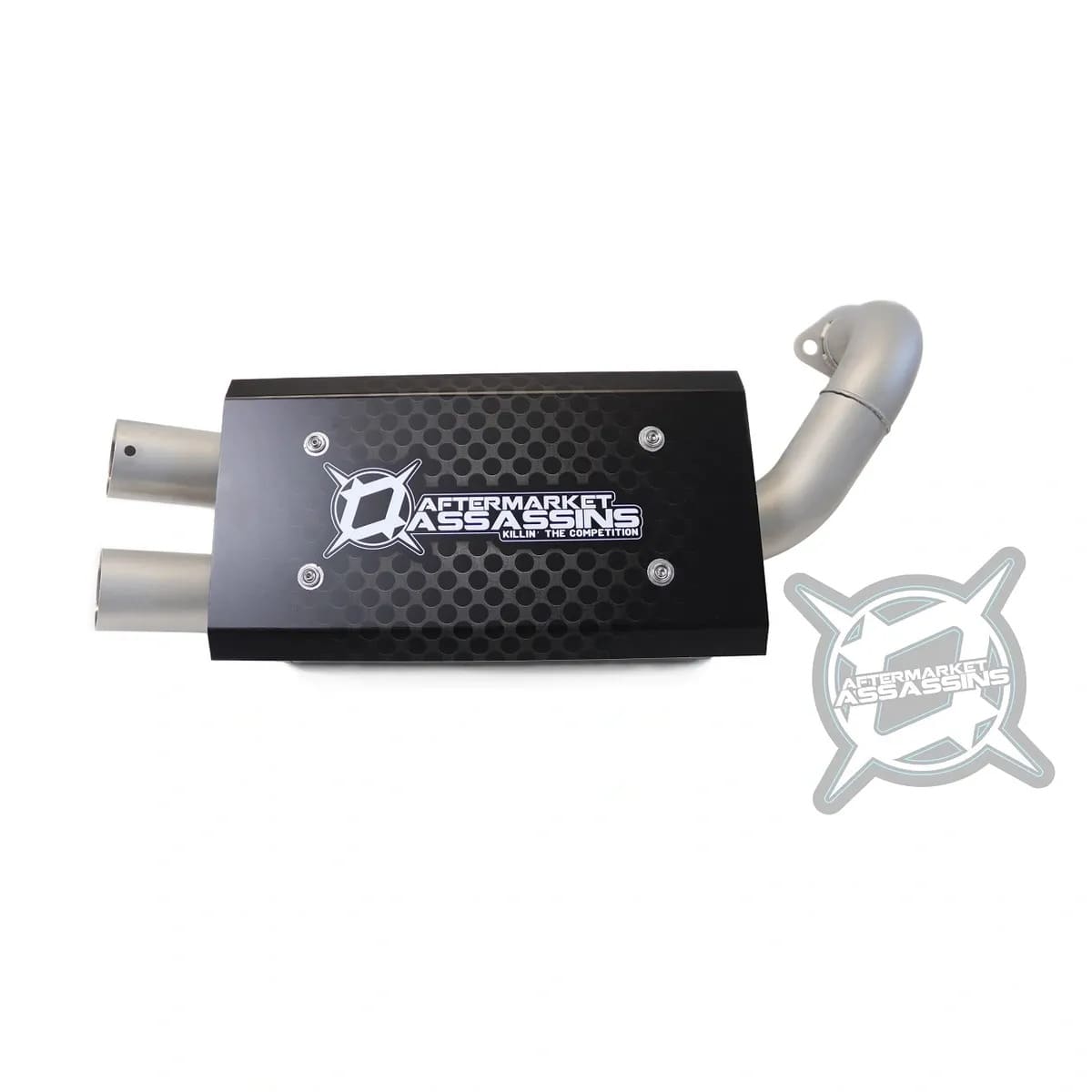 Aftermarket Assassins '18+ Polaris Ranger XP 1000 Stainless Slip-On Exhaust Rear Mount Only