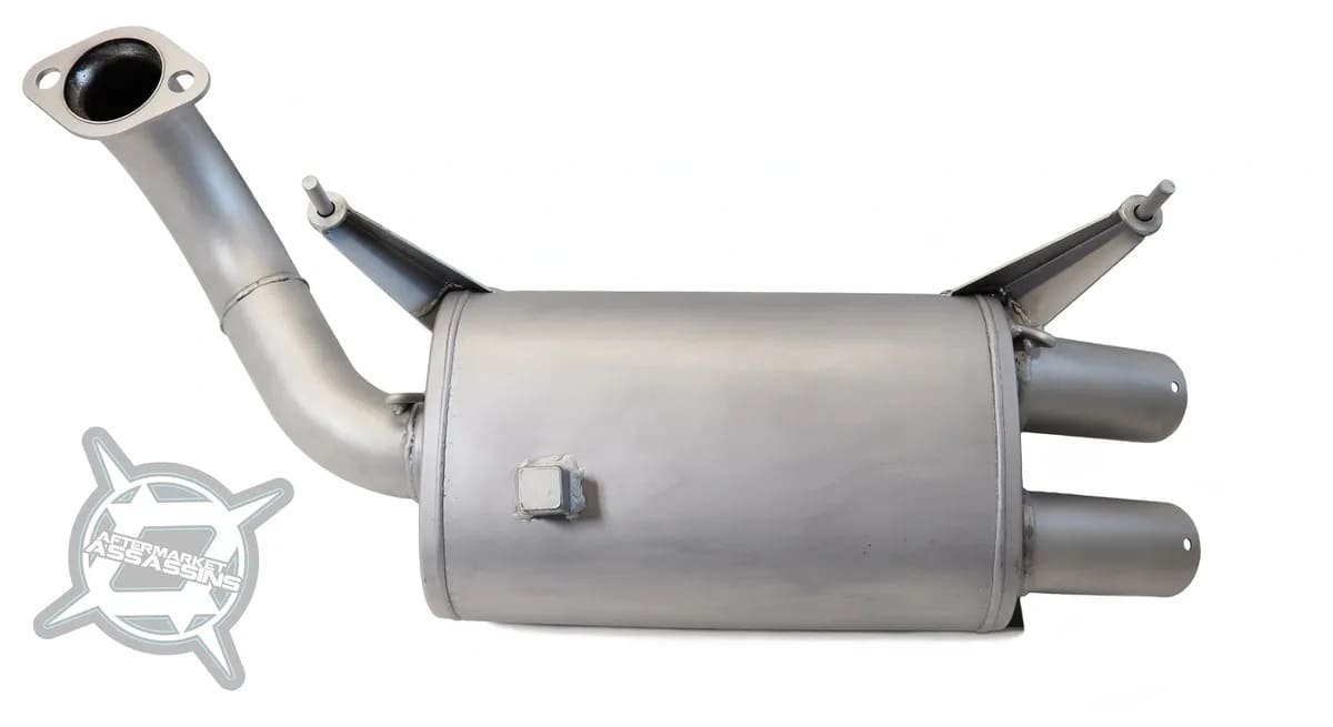 Aftermarket Assassins '18+ Polaris Ranger XP 1000 Stainless Slip-On Exhaust Rear Mount Only