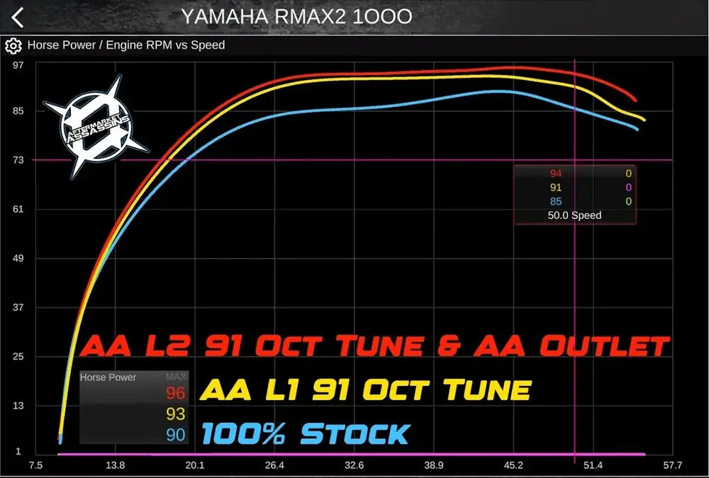 Aftermarket Assassins '21+ Yamaha RMAX 1000 Custom Power Vision Tunes