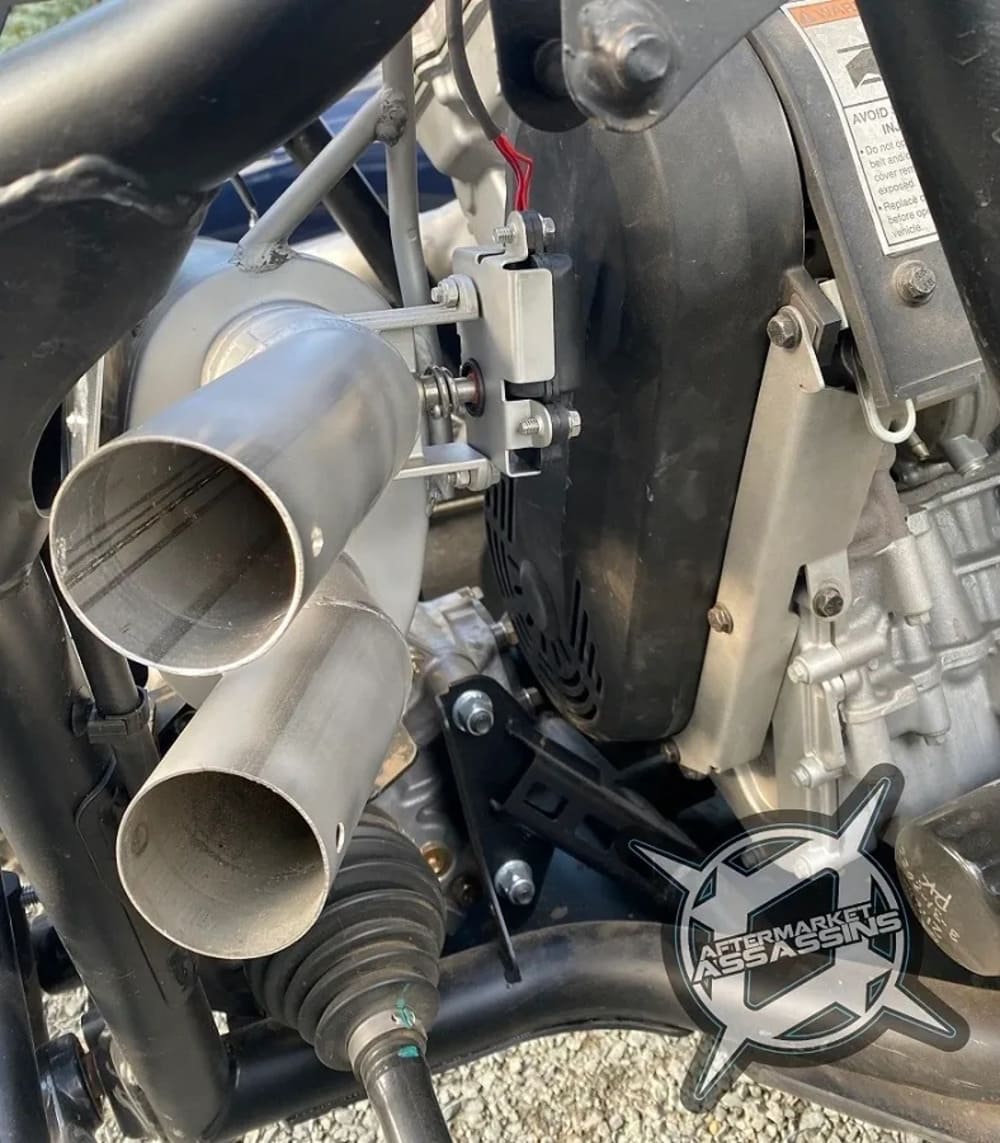 Aftermarket Assassins '22-'25 Polaris RZR Pro R Stainless Slip-On Side Exit Exhaust