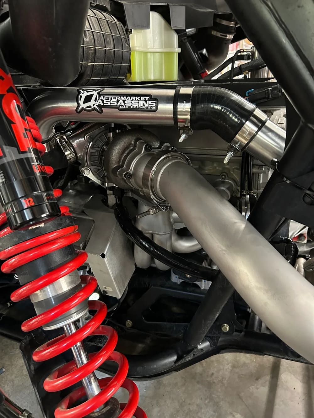 Aftermarket Assassins '22-'25 Polaris RZR Pro R 350-600+HP 4 Cylinder Complete Turbo Kit