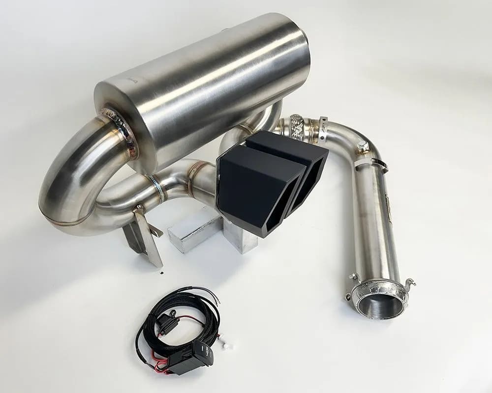 Agency Power '17-'25 Can-Am Maverick X3 Turbo 3 inch Turboback Valvetronic Exhaust System Black Tips