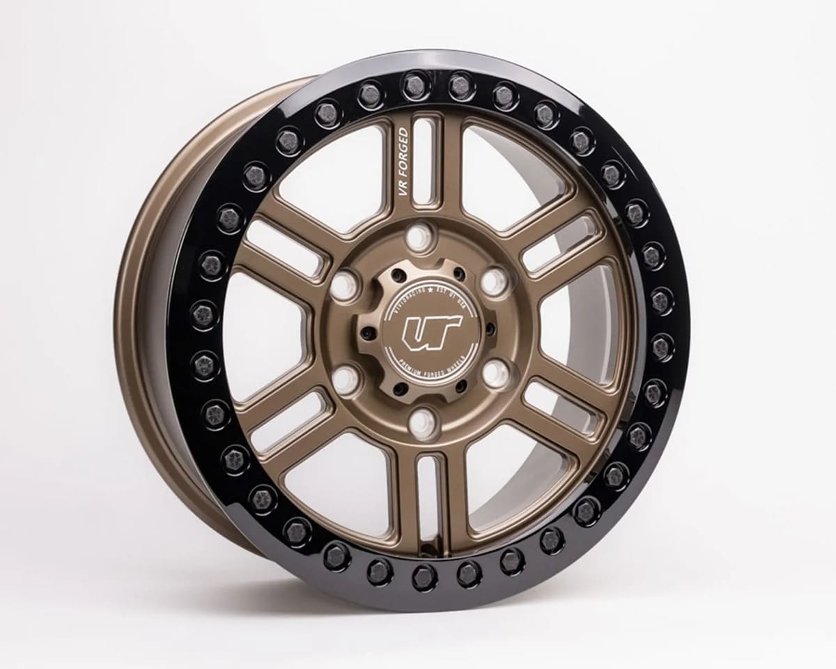 Agency Power Can-Am Maverick R Forged D16 Set of 4 15x6.0 6x139.7 Satin Bronze Beadlock Wheel