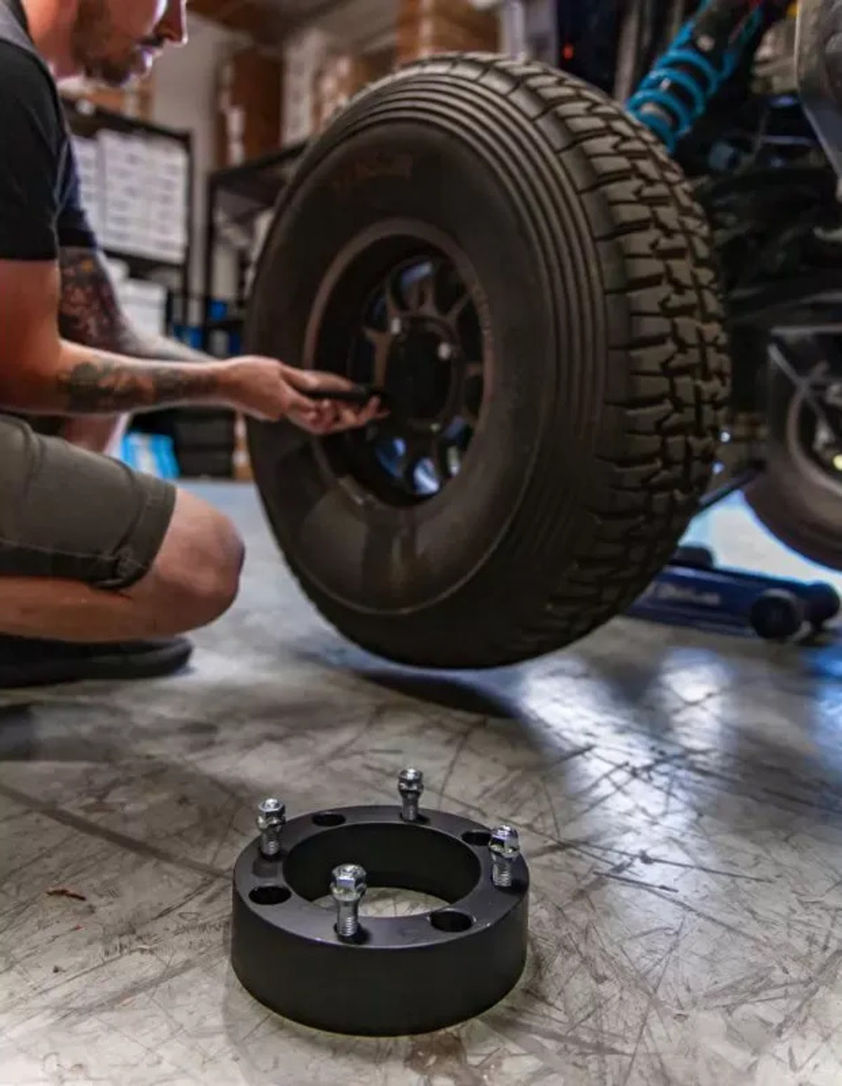 Agency Power Kawasaki/Polaris Silver Wheel Spacers