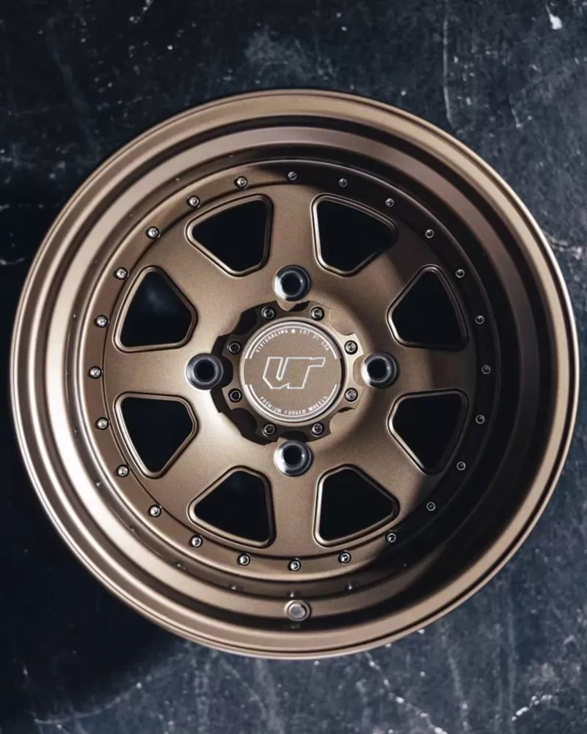 Agency Power Polaris RZR Forged D15 Dunes 15x7/15x10 Satin Bronze Wheel Set