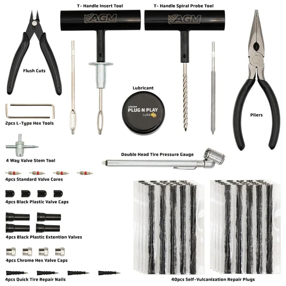 AGM Plug N Play Tire Repair Kit