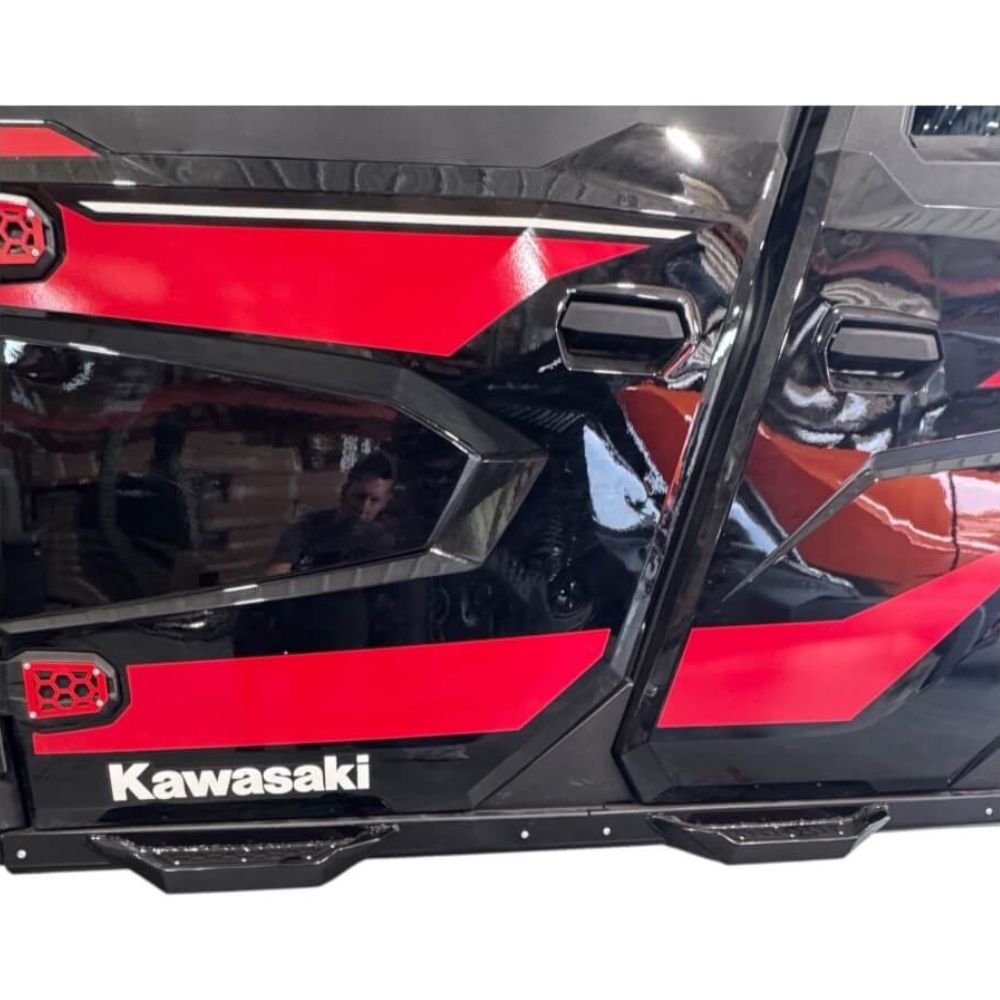 AJK Offroad Kawasaki Ridge Rock Sliders with Step
