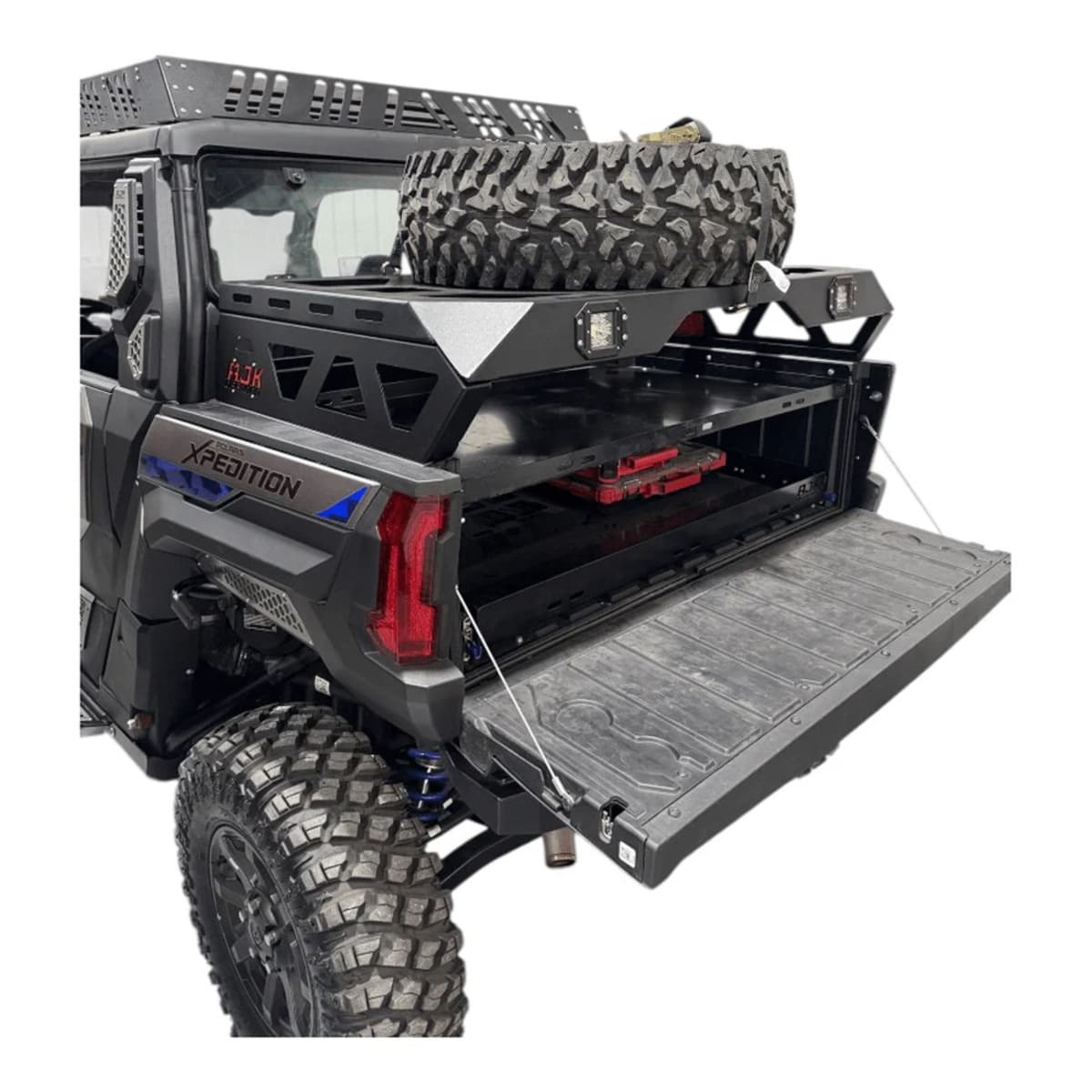 AJK Polaris Xpedition Spare Tire Carrier / Bed Rack